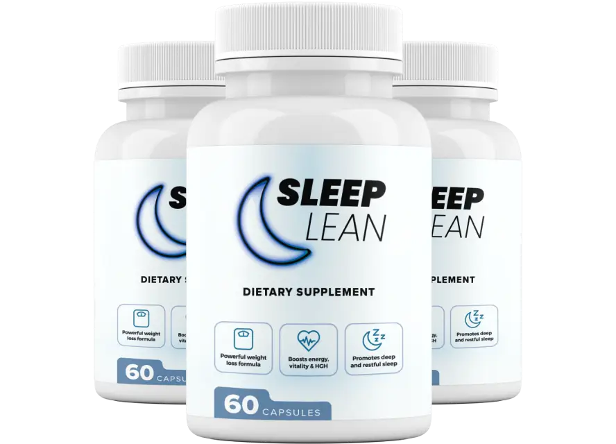 Bottle of SleepLean from the official website
